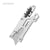 SearchFindOrder Silver knife / China Pocket Slice Multi-Tool Compact EDC Utility Knife for Camping and Stationery
