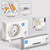 SearchFindOrder Silver Orange set Solar-Powered Aroma Enhancer & Decorative Mini Air Conditioner