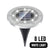 SearchFindOrder Silver8LEDWhitelight / 1 Pc Solar Glow Pathway Brilliance 16/20 LED Underground Solar Disk Lights
