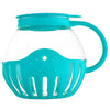 SearchFindOrder Sky blue 3-in-1 Microwave Popcorn Popper Precise Kernel Measurement, Butter Melting, and BPA-Free Design
