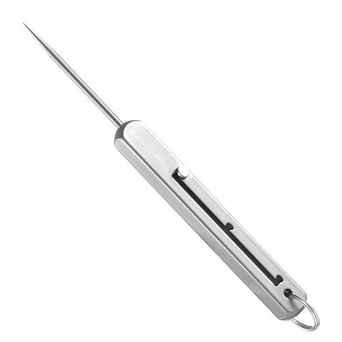 SearchFindOrder Sliver Titan Pick Portable Titanium EDC Retractable Toothpick