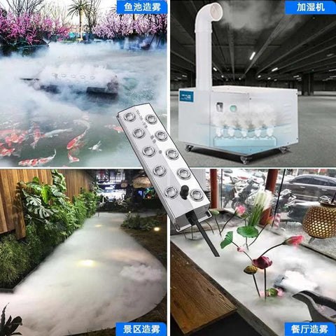 SearchFindOrder Stainless Steel Ultrasonic Mist & Fog Maker Air Humidifier