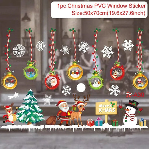 SearchFindOrder sticker 18 Festive Elegance 2023 Holiday Window Decals Christmas Cheer & New Year Joy Decor Set