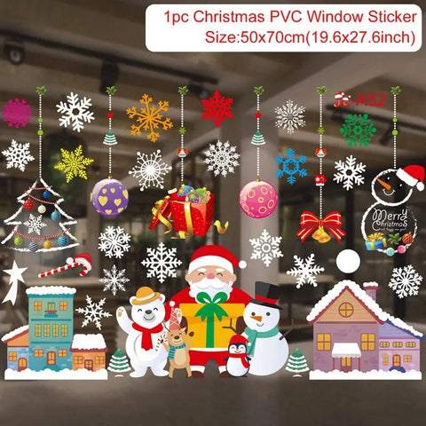 SearchFindOrder sticker 24 Festive Elegance 2023 Holiday Window Decals Christmas Cheer & New Year Joy Decor Set