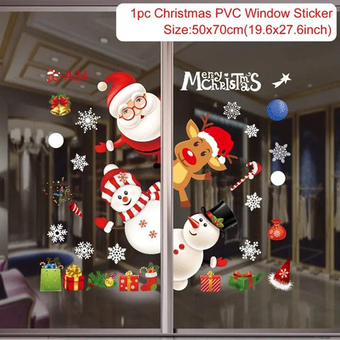 SearchFindOrder sticker 3 Festive Elegance 2023 Holiday Window Decals Christmas Cheer & New Year Joy Decor Set
