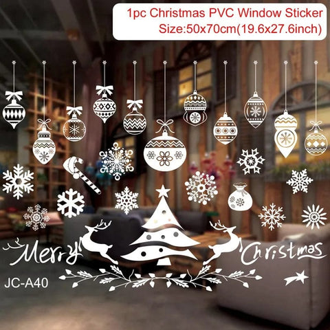 SearchFindOrder sticker 33 Festive Elegance 2023 Holiday Window Decals Christmas Cheer & New Year Joy Decor Set