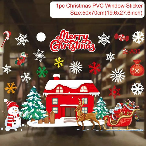 SearchFindOrder sticker 36 Festive Elegance 2023 Holiday Window Decals Christmas Cheer & New Year Joy Decor Set