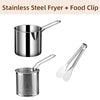 SearchFindOrder Style A 3 pcs Kitchen Deep Frying Pot 304 Stainless Steel