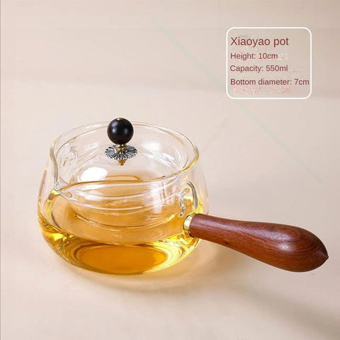 SearchFindOrder Transparent 500ml Glass Heat-Resistnat Teapot