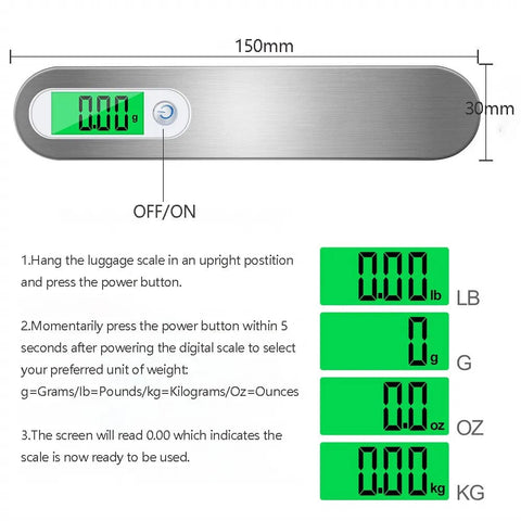 SearchFindOrder Travel Weigh Pro Digital Hang Scale