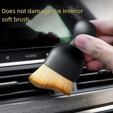 SearchFindOrder Ultimate AutoCare Interior Precision Cleaning Brush Kit for Center Console, Air Conditioning Outlets, and Car Cleaning Accessories with Microfiber Bristles and Ergonomic Design