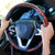 SearchFindOrder Universal Mahogany Wood Grain Steering Wheel Cover - Sleek All-Season Anti-Slip Set