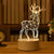 SearchFindOrder USB Warm White / Elk 3D Acrylic LED Lamp with Romantic Love Design for Home