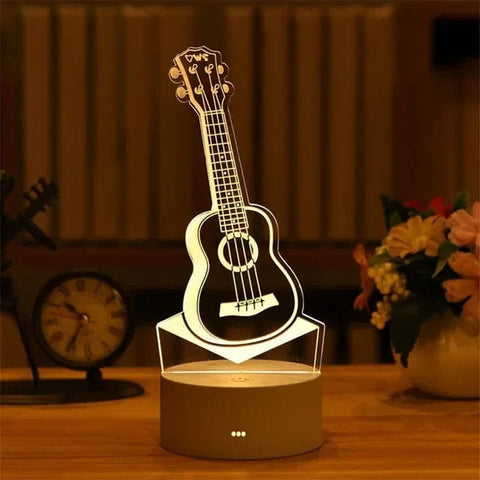 SearchFindOrder USB Warm White / jita 3D Acrylic LED Lamp with Romantic Love Design for Home