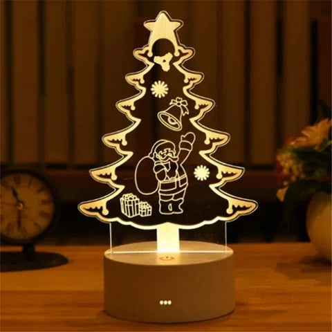 SearchFindOrder USB Warm White / Tree 3D Acrylic LED Lamp with Romantic Love Design for Home