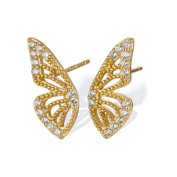 SearchFindOrder W80017-GG / CHINA Butterfly Wing Earrings