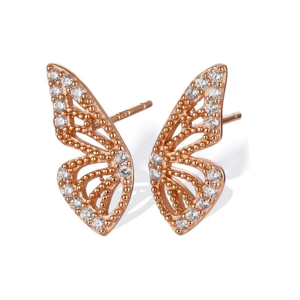 SearchFindOrder W80017-RG / CHINA Butterfly Wing Earrings