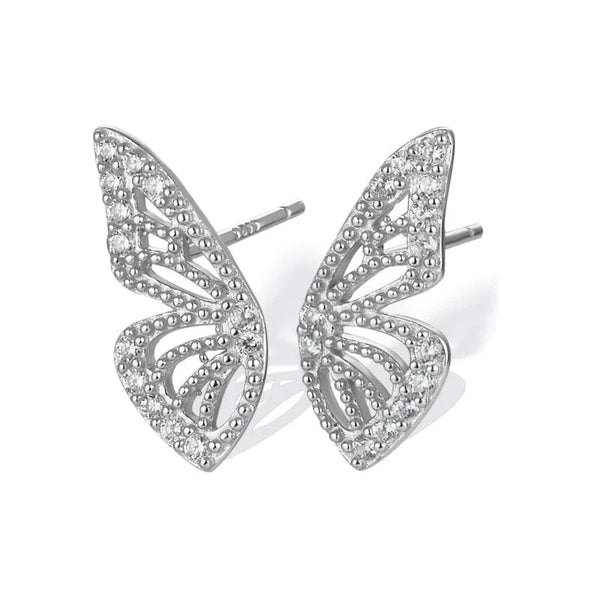 SearchFindOrder W80017-SS / CHINA Butterfly Wing Earrings
