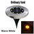 SearchFindOrder Warm light 8LED / 1 Pc Solar Glow Pathway Brilliance 16/20 LED Underground Solar Disk Lights