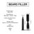 SearchFindOrder Waterproof Beard Filler Pencil & Brush Set Manly Tone Beard Craft
