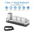 SearchFindOrder White 3-Key 1-Knob Macro Mechanical Keyboard