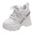 SearchFindOrder White / 34 Dynamic Mesh Urban Women's Sneakers with Platform Wedge Heels