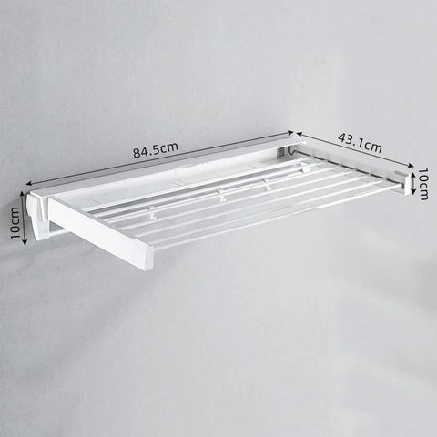 SearchFindOrder White Flex Fold Wall Mounted Clothes Dryer Rack