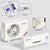 SearchFindOrder White lavender set Solar-Powered Aroma Enhancer & Decorative Mini Air Conditioner