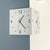 SearchFindOrder white / No light strip Sculpture Square Timepiece Innovative Dual-Face Minimalist Wall Clock