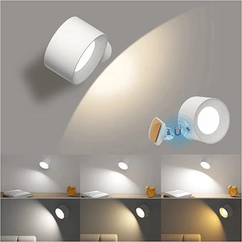 SearchFindOrder White(Touch Control) / 2700K-6500k | 0-5W 360° Smart Touch LED Wall Spotlight