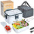 SearchFindOrder WHITE / us Stainless Steel Lunch Box with Electric Heating