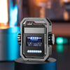 SearchFindOrder X12-Black Turbo Arc Metal Fidget Lighter with Gyro Spark Technology