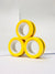 SearchFindOrder Yellow 3pc Anxiety Relieving Colorful Magnetic Finger Rings