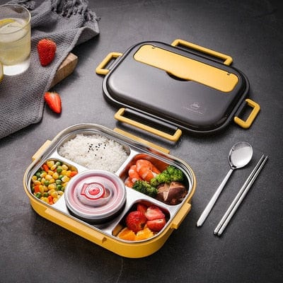 SearchFindOrder yellow / China 304 Stainless Steel Portable Insulated Microwavable Meal Container for Adults & Kids