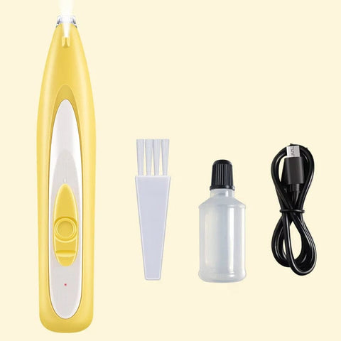 SearchFindOrder Yellow Pet Electric Groomer Trimmer with LED Light