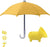 SearchFindOrder Yellow Phone Shade Innovative Adjustable Umbrella Stand with Powerful Suction Cup for Your Mobile Phone, Featuring a Cute Piggy Design