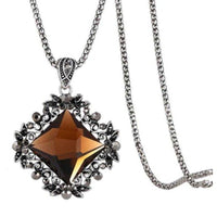 Orange Hestia Jewelry & Watches Victorian Long Chain Necklace