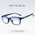 SearchFindOrder 0 / Matte Blue Unisex Blue Light Protective Eyeglasses for Computers