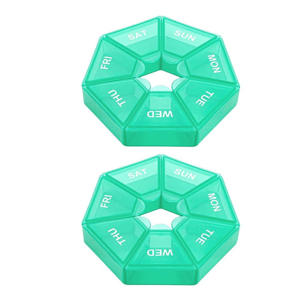 SearchFindOrder 02 / China 7-Day Portable Storage Pill and Tablet Organized Container (2 Pieces)