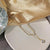 SearchFindOrder 1.Golden Fashion Beaded Pearl Necklace