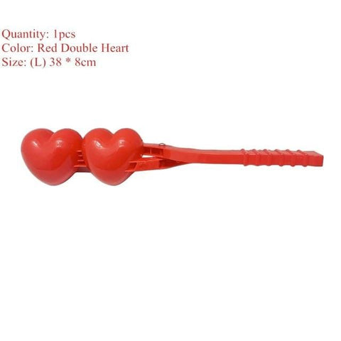 SearchFindOrder 1 Piece Red Double Heart Snow Ball Maker
