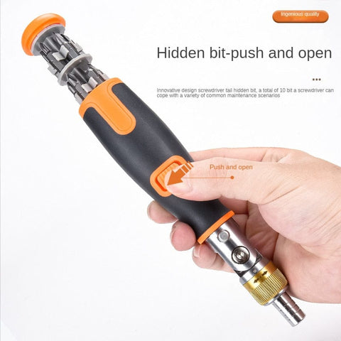 SearchFindOrder 10-in-1 Multi-Angle Portable Ratchet Screwdriver⁠
