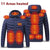 SearchFindOrder 11 Heated Areas Blue / 5XL Winter Outdoor Electric Heating Jacket