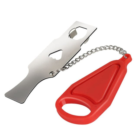 SearchFindOrder 1PC Red Portable Travel Door Stopper Lock