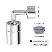 SearchFindOrder 22mm to 24mm M22 720° Degree Swivel Faucet