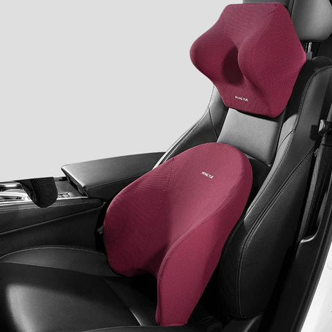 SearchFindOrder 23 Memory Foam Car Lumbar Headrest Neck and Back Support Pillow
