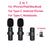 SearchFindOrder 2in1TypeC-iOSAdapter Wireless Portable Microphone for iPhone and Android