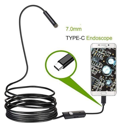 SearchFindOrder 2m / 7.0mm lens TYPE-C 7mm Endoscope and Borescope Flexible IP67 Waterproof Camera
