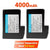 SearchFindOrder 2pcs Spare Batteries Electric Rechargeable Heating Gloves with Three-Stage Temperature Settings