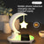 SearchFindOrder 3-In-1 Crescent Moon Night Light Wireless Phone Charger with Bluetooth Speaker